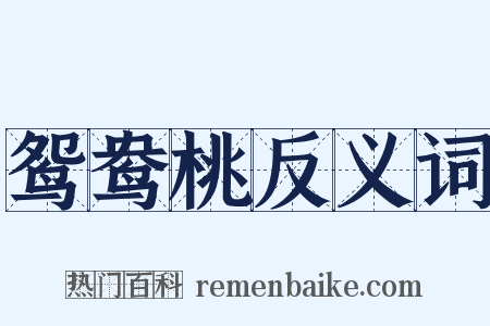 鸳鸯桃反义词是什么意思的图片